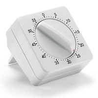 The Polder Bell Timer has a 60 minute capacity and a loud 4 second alarm. Easy to use. The Polder Bell Timer has a 60 minute capacity and a loud 4 second alarm. Easy to use.