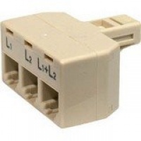 Steren 4-Conductor 2-Line Split Adapter (300-324) Steren 4-Conductor 2-Line Split Adapter (300-324)