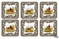 Spode Woodland Coasters, Set of 6 Spode Woodland Coasters, Set of 6