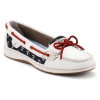 Sperry Top-Sider Women's Angelfish Slip-On,White/Anchors,9.5 M US