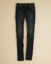J Brand's skinny jean plays with the proportions to create a sleek style designed for the early walker rocker. J Brand's skinny jean plays with the proportions to create a sleek style designed for the early walker rocker.