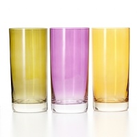 These brightly-hued glasses set a festive tone with a cheery punch of color. These brightly-hued glasses set a festive tone with a cheery punch of color.