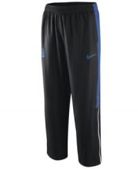 Stay ahead of the game and show your support anytime with these Duke Blue Devils NCAA basketball pants featuring Dri-Fit technology from Nike. Stay ahead of the game and show your support anytime with these Duke Blue Devils NCAA basketball pants featuring Dri-Fit technology from Nike.
