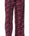 Dollhouse Zebra Print Ultra Plush Fleece Pajama Bottoms