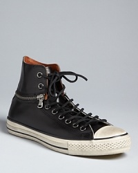 An edgy, vintage-inspired sneaker from Converse balances a familiar silhouette with modern accents and quality materials for an innovative take on a classic. An edgy, vintage-inspired sneaker from Converse balances a familiar silhouette with modern accents and quality materials for an innovative take on a classic.