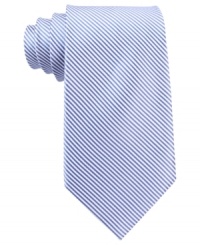 A fine stripe adds modern detail to this smooth silk tie from Nautica. A fine stripe adds modern detail to this smooth silk tie from Nautica.