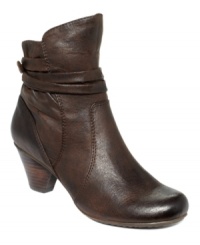 Wrapped straps at the ankle of the Renew booties by Bare Traps make this style interesting. A small heel makes it comfortable. Wrapped straps at the ankle of the Renew booties by Bare Traps make this style interesting. A small heel makes it comfortable.