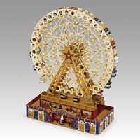 The grand scope of the World's Fair Grand Ferris Wheel is reimagined and now made to be hung on the tree. Fashioned from acrylic and mixed metals, it is to be enjoyed for years to come. The grand scope of the World's Fair Grand Ferris Wheel is reimagined and now made to be hung on the tree. Fashioned from acrylic and mixed metals, it is to be enjoyed for years to come.