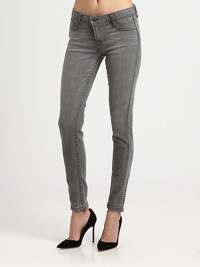 Body-skimming stretch denim with a low rise reverses to a contrast shade for versatile appeal. THE FITLegging-like fitRise, about 6Inseam, about 29THE DETAILSZip flyMock front pocketsBack patch pockets95% cotton/3% spandex/2% elasterellHand washMade in USAModel shown is 5'10½ (179cm) wearing US size 4. Body-skimming stretch denim with a low rise reverses to a contrast shade for versatile appeal. THE FITLegging-like fitRise, about 6Inseam, about 29THE DETAILSZip flyMock front pocketsBack patch pockets95% cotton/3% spandex/2% elasterellHand washMade in USAModel shown is 5'10½ (179cm) wearing US size 4.