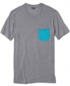 Small details. Add just the right amount of color to your outfit with this t-shirt from Volcom.