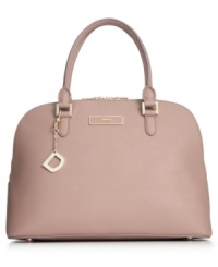 Luxe and ladylike, this delightful design from DKNY is poised to perfection. Soft, Saffiano leather is adorned with subtle golden hardware with signature detailing. Available in an assortment of truly scrumptious colors. Luxe and ladylike, this delightful design from DKNY is poised to perfection. Soft, Saffiano leather is adorned with subtle golden hardware with signature detailing. Available in an assortment of truly scrumptious colors.