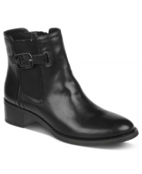 Watch as Etienne Aigner's Carlton booties add the perfect finish to your look. Watch as Etienne Aigner's Carlton booties add the perfect finish to your look.