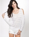 GUESS Knit Cold-Shoulder Top