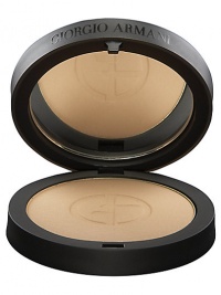 This ultra-fine pressed powder is formulated with soft, silk-like powders and radiant particles for a luminous, soft matte finish. The Armani-exclusive Micro-fil formula blends perfectly to correct imperfections while it gently veils the skin in silky, comfortable color. Silky soft powder blends perfectly without caking or setting into fine lines Buildable coverage from sheer to full that always allows the natural glow of the skin to come thorough Soft luminous finish This ultra-fine pressed powder is formulated with soft, silk-like powders and radiant particles for a luminous, soft matte finish. The Armani-exclusive Micro-fil formula blends perfectly to correct imperfections while it gently veils the skin in silky, comfortable color. Silky soft powder blends perfectly without caking or setting into fine lines Buildable coverage from sheer to full that always allows the natural glow of the skin to come thorough Soft luminous finish