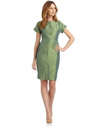 THE LOOKBateau neckV-backBack zip with hook-and-eye closureVented back hemTHE FITAbout 30 from shoulder to hemTHE MATERIAL78% ramie/22% silkSilk liningCARE & ORIGINDry cleanMade in ItalyModel shown is 5'11 (180cm) wearing US size 4. THE LOOKBateau neckV-backBack zip with hook-and-eye closureVented back hemTHE FITAbout 30 from shoulder to hemTHE MATERIAL78% ramie/22% silkSilk liningCARE & ORIGINDry cleanMade in ItalyModel shown is 5'11 (180cm) wearing US size 4.