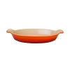 Le Creuset Heritage Stoneware 24-Ounce Oval Au Gratin Dish, Flame