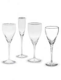 Lenox Encore Platinum Iced Beverage Stem Glass, Clear Lenox Encore Platinum Iced Beverage Stem Glass, Clear