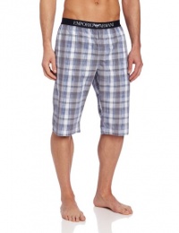 Emporio Armani Men's Woven Mix Cotton Bermuda Emporio Armani Men's Woven Mix Cotton Bermuda