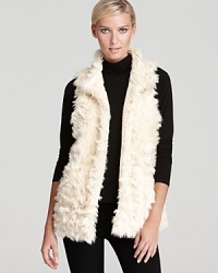 Bring a sumptuous finish to your fall looks with this plush faux fur Aqua vest. Perfect for cozy cabin style or a winter's brunch in the city. Bring a sumptuous finish to your fall looks with this plush faux fur Aqua vest. Perfect for cozy cabin style or a winter's brunch in the city.