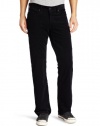 AG Adriano Goldschmied Men's Protege Staight Leg 5 Pocket Corduroy Pant, Super Black, 36