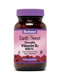 Bluebonnet EarthSweet Chewable Vitamin D3 2000 IU - 90 chewables Bluebonnet EarthSweet Chewable Vitamin D3 2000 IU - 90 chewables