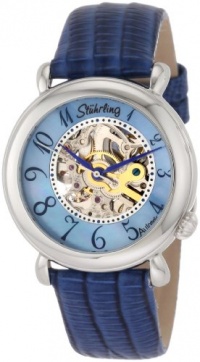 Stuhrling Original Women's 108.1215A9 Classic Wall Street Automatic Skeleton Blue Watch Stuhrling Original Women's 108.1215A9 Classic Wall Street Automatic Skeleton Blue Watch