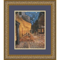 Cafe Terrace at Night by Vincent Van Gogh, Framed Print Art - 16.12 x 14.12 Cafe Terrace at Night by Vincent Van Gogh, Framed Print Art - 16.12 x 14.12