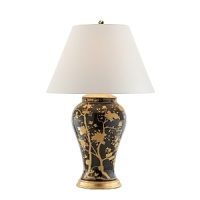 This lamp fashioned in porcelain with hand-painted floral pattern brings an elegant quality to any room. This lamp fashioned in porcelain with hand-painted floral pattern brings an elegant quality to any room.
