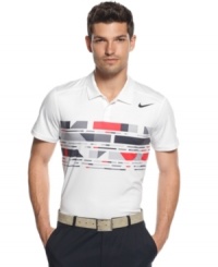 Running the tennis court or out on the links, this shirt from Nike features Dri-Fit technology to keep you at the top of your game. Running the tennis court or out on the links, this shirt from Nike features Dri-Fit technology to keep you at the top of your game.