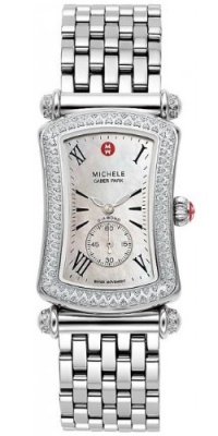Michele Caber Diamond Stainless Steel Womens Luxury Watch MWW16B000001 Michele Caber Diamond Stainless Steel Womens Luxury Watch MWW16B000001