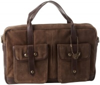 John Varvatos Men's Washed Suede Work Bag John Varvatos Men's Washed Suede Work Bag