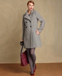 Fall into chilly days in Tommy Hilfiger's tailored coat, rendered in a cozy wool blend sure to keep you warm. Fall into chilly days in Tommy Hilfiger's tailored coat, rendered in a cozy wool blend sure to keep you warm.
