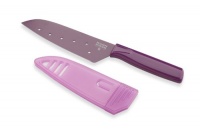 Kuhn Rikon Original Small Santoku Knife Colori 5-Inch Blade, Purple Kuhn Rikon Original Small Santoku Knife Colori 5-Inch Blade, Purple