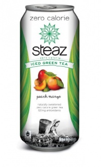 Steaz Zero Calorie Iced Teaz, Peach Mango, 16-Ounce (Pack of 12)