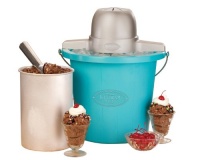 Nostalgia Electrics ICMP-400BLUE 4-Quart Electric Ice Cream Maker