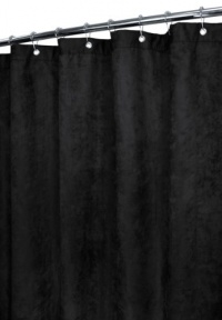 Park B. Smith Rich Suede Watershed Shower Curtain, Black Park B. Smith Rich Suede Watershed Shower Curtain, Black