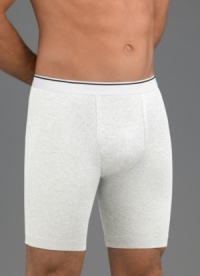 Great for sports, our exclusive Midway® brief provides extra coverage to reduce chafing and increase comfort. Extending down to the mid-thigh, cool cotton fibers and a touch of spandex offer breathability and additional stretch for a superior fit and feel. Updated plush back waistband stays put and gently hugs with care. Don't hesitate to play your best when you've got the support of Jockey® on your side. Great for sports, our exclusive Midway® brief provides extra coverage to reduce chafing and increase comfort. Extending down to the mid-thigh, cool cotton fibers and a touch of spandex offer breathability and additional stretch for a superior fit and feel. Updated plush back waistband stays put and gently hugs with care. Don't hesitate to play your best when you've got the support of Jockey® on your side.