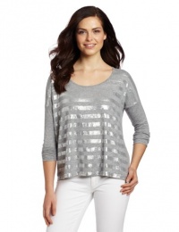 Calvin Klein Jeans Women's Embellished Stripe Long Sleeve Knit Top Calvin Klein Jeans Women's Embellished Stripe Long Sleeve Knit Top