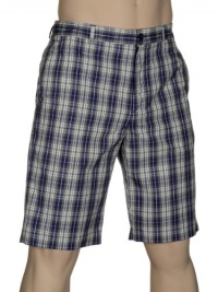 Michael Kors Mens Shorts Cotton Plaid Short 34 Straight Fit Euro 50