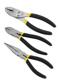 Stanley 84-114 3 Piece Basic 6-Inch Slip Joint, 6-Inch Long Nose, and 6-Inch Diagonal Plier Set Stanley 84-114 3 Piece Basic 6-Inch Slip Joint, 6-Inch Long Nose, and 6-Inch Diagonal Plier Set