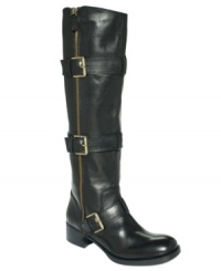 Three is a magical number. Strap in with the Dacia boots from Boutique 9, featuring three buckles on the side for style and a modern sense of sophistication. Three is a magical number. Strap in with the Dacia boots from Boutique 9, featuring three buckles on the side for style and a modern sense of sophistication.