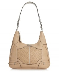 Add some polish to your daytime accessorizing with this slouchy-chic silhouette from GUESS. Subtle hardware and signature detailing lend a look of laid-back luxe, while the organized interior keeps essentials easily at hand. Add some polish to your daytime accessorizing with this slouchy-chic silhouette from GUESS. Subtle hardware and signature detailing lend a look of laid-back luxe, while the organized interior keeps essentials easily at hand.