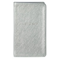 POST Pocket Address Book, Saffiano Silver POST Pocket Address Book, Saffiano Silver