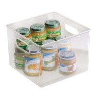 InterDesign Linus Refrigerator and Pantry Organization Bin, 8 by 8 by 6-Inch, Clear InterDesign Linus Refrigerator and Pantry Organization Bin, 8 by 8 by 6-Inch, Clear