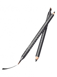 The first long-wearing gel eyeliner housed in a sustainable wooden pencil. One end contains a long-wearing smooth gel for perfect definition. The other includes a multi-purpose brush that can draw a clean, precise line or can create a smoky eye. The first long-wearing gel eyeliner housed in a sustainable wooden pencil. One end contains a long-wearing smooth gel for perfect definition. The other includes a multi-purpose brush that can draw a clean, precise line or can create a smoky eye.