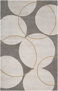 Area Rug 5x8 Rectangle Contemporary Gray Color - Surya Goa Rug from RugPal Area Rug 5x8 Rectangle Contemporary Gray Color - Surya Goa Rug from RugPal