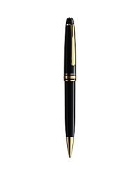 A fine pen that exudes classic sophistication and uncommon style from Montblanc, with gold-plated detail for an opulent touch. A fine pen that exudes classic sophistication and uncommon style from Montblanc, with gold-plated detail for an opulent touch.