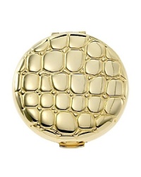 Textured golden compact goes where you go for quick touch-ups anytime. POWDER POINTS: Flawless coverage; Luminous finish. Textured golden compact goes where you go for quick touch-ups anytime. This elegant compact is filled and refillable with Lucidity Translucent Pressed Powder to give a luminous finish that minimizes the look of lines and wrinkles. Refillable with Lucidity Pressed Powder Refill, 22 oz. size. Textured golden compact goes where you go for quick touch-ups anytime. POWDER POINTS: Flawless coverage; Luminous finish. Textured golden compact goes where you go for quick touch-ups anytime. This elegant compact is filled and refillable with Lucidity Translucent Pressed Powder to give a luminous finish that minimizes the look of lines and wrinkles. Refillable with Lucidity Pressed Powder Refill, 22 oz. size.