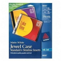 Avery CD/DVD Jewel Case Inserts for Ink Jet Printers, White, Pack of 20 (08693) Avery CD/DVD Jewel Case Inserts for Ink Jet Printers, White, Pack of 20 (08693)