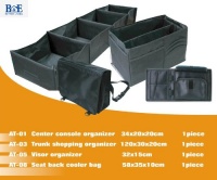 B&E Home Essential - 4 Piece Set - Trunk Organizer Basket with Multiple Compartment Foldable B&E Home Essential - 4 Piece Set - Trunk Organizer Basket with Multiple Compartment Foldable